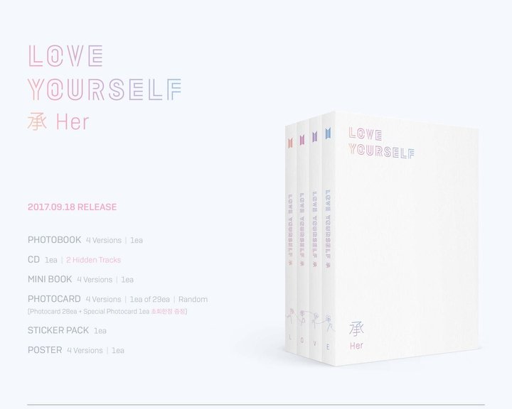 BTS - LOVE YOURSELF 承 'Her' (Random Version) - Image 2